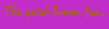 Image with Font Color A3621F and Background Color C22CC9
